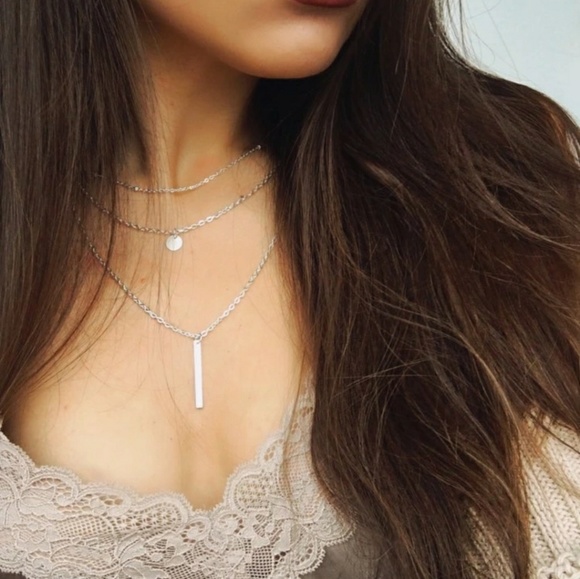 NWOT Three Layered Chain Necklace - Picture 7 of 7